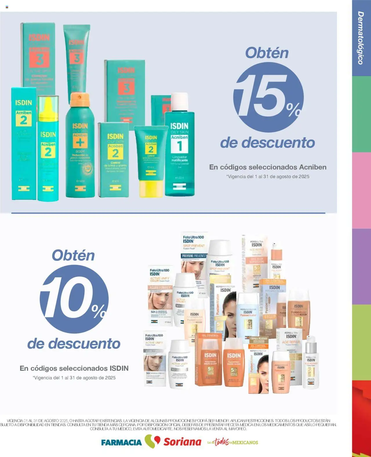 Nuevas ofertas de Soriana válidas en toda la República Mexicana desde el 01.08.2025. ¡Encuentra las mejores ofertas en Soriana - Folleto Farmacia Súper Nacional! | Página: 11