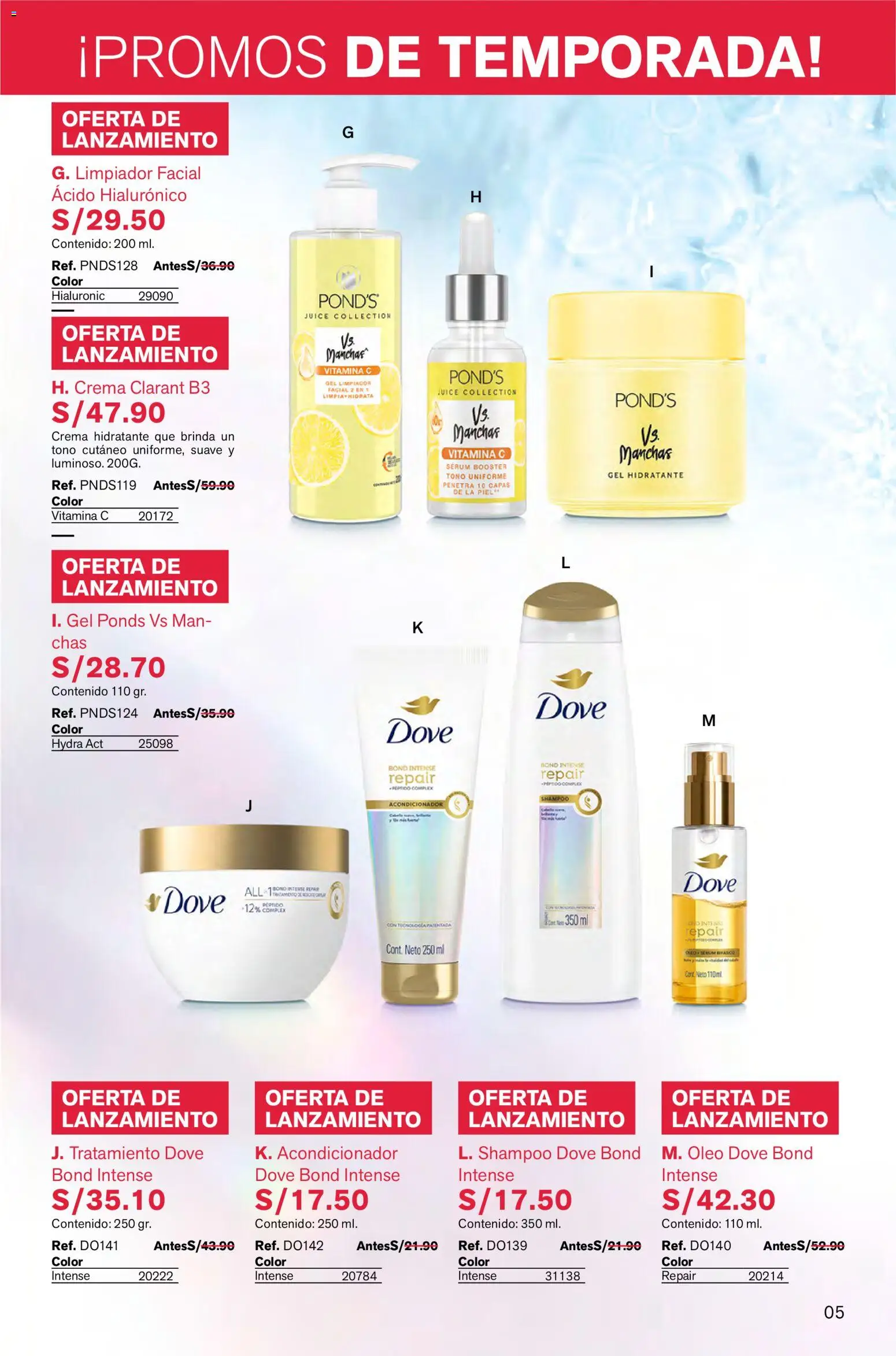 Catálogo Leonisa válido desde 26.12.2025 | Página: 5 | Productos: Shampoo, Acondicionador, Crema