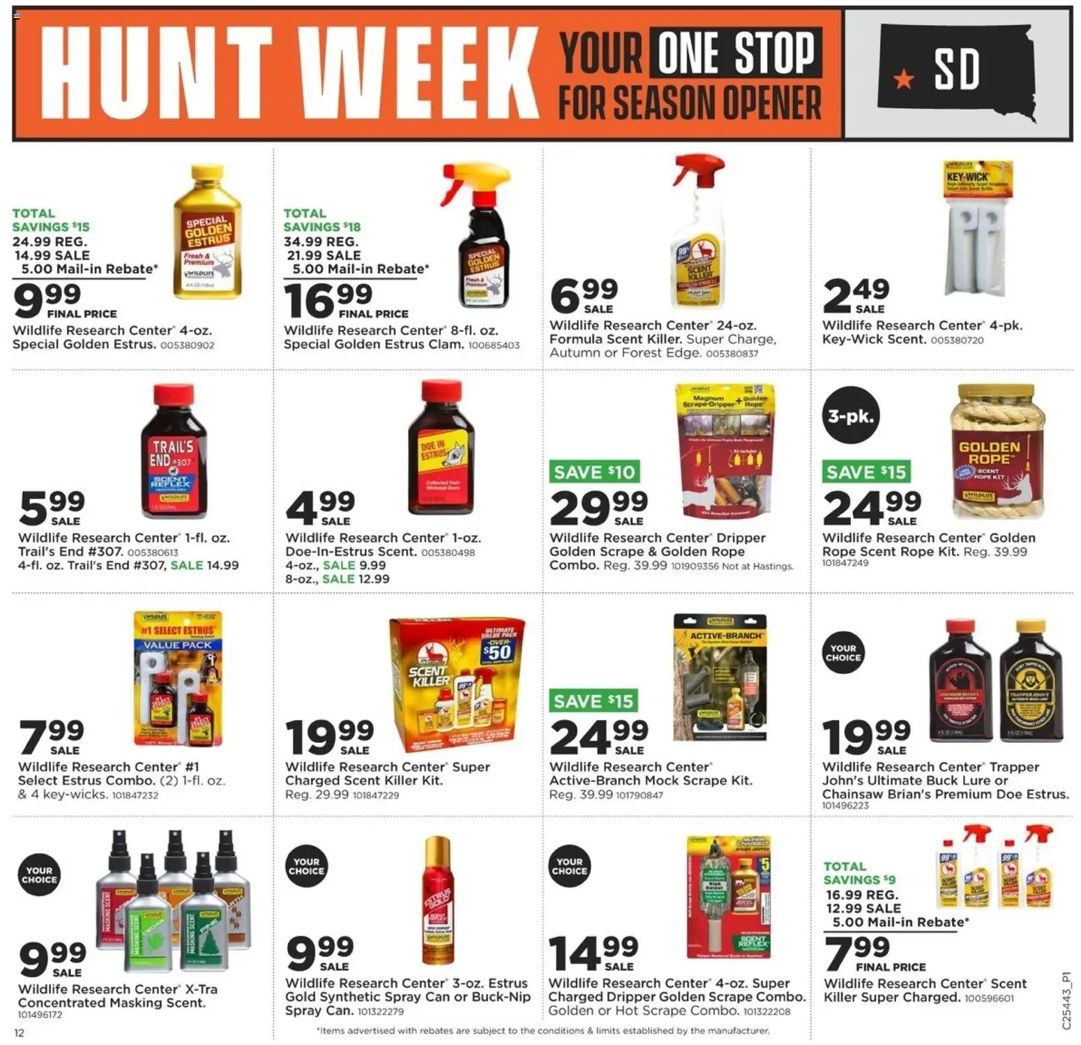 Mills Fleet Farm Hunt Week Rapid City - valid from 30.10.2025 | Page: 12 | Products: Opener, Chainsaw, Lure