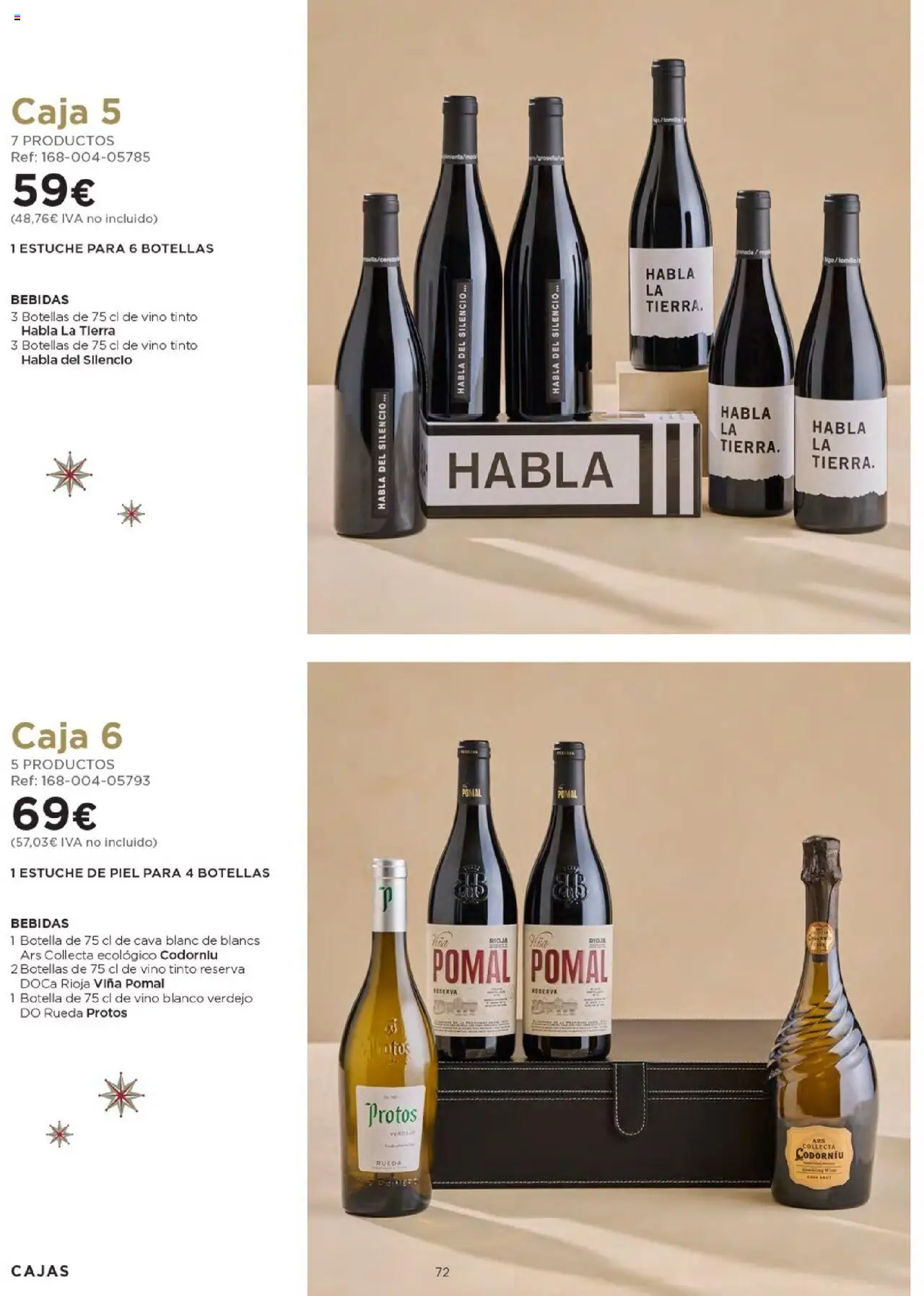 Nuevas ofertas de El Corte Inglés válidas en toda la República Mexicana desde el 03.10.2025. ¡Encuentra las mejores ofertas en El Corte Inglés - Catálogo Cestas Navidad 2025! | Página: 72 | Productos: Estuche, Botella, Vino, Caja