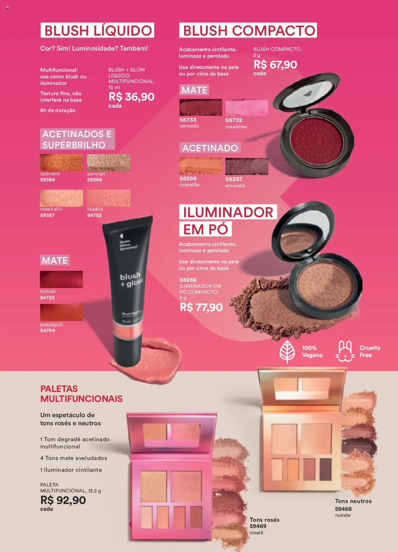 O Boticário Folheto - válido de 13.10.2025 | Página: 135 | Produtos: Pó, Blush, Base, Iluminador