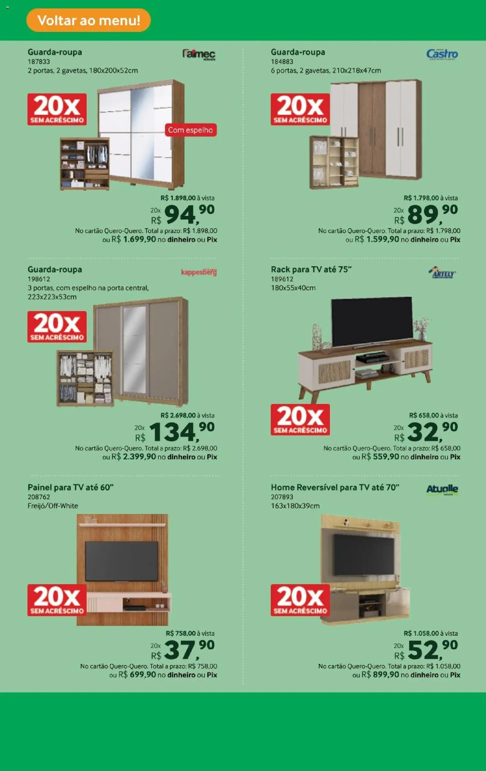 Lojas Quero-Quero Folheto - válido de 18.02.2026 | Página: 13 | Produtos: Porta, Espelho, Tv, Rack