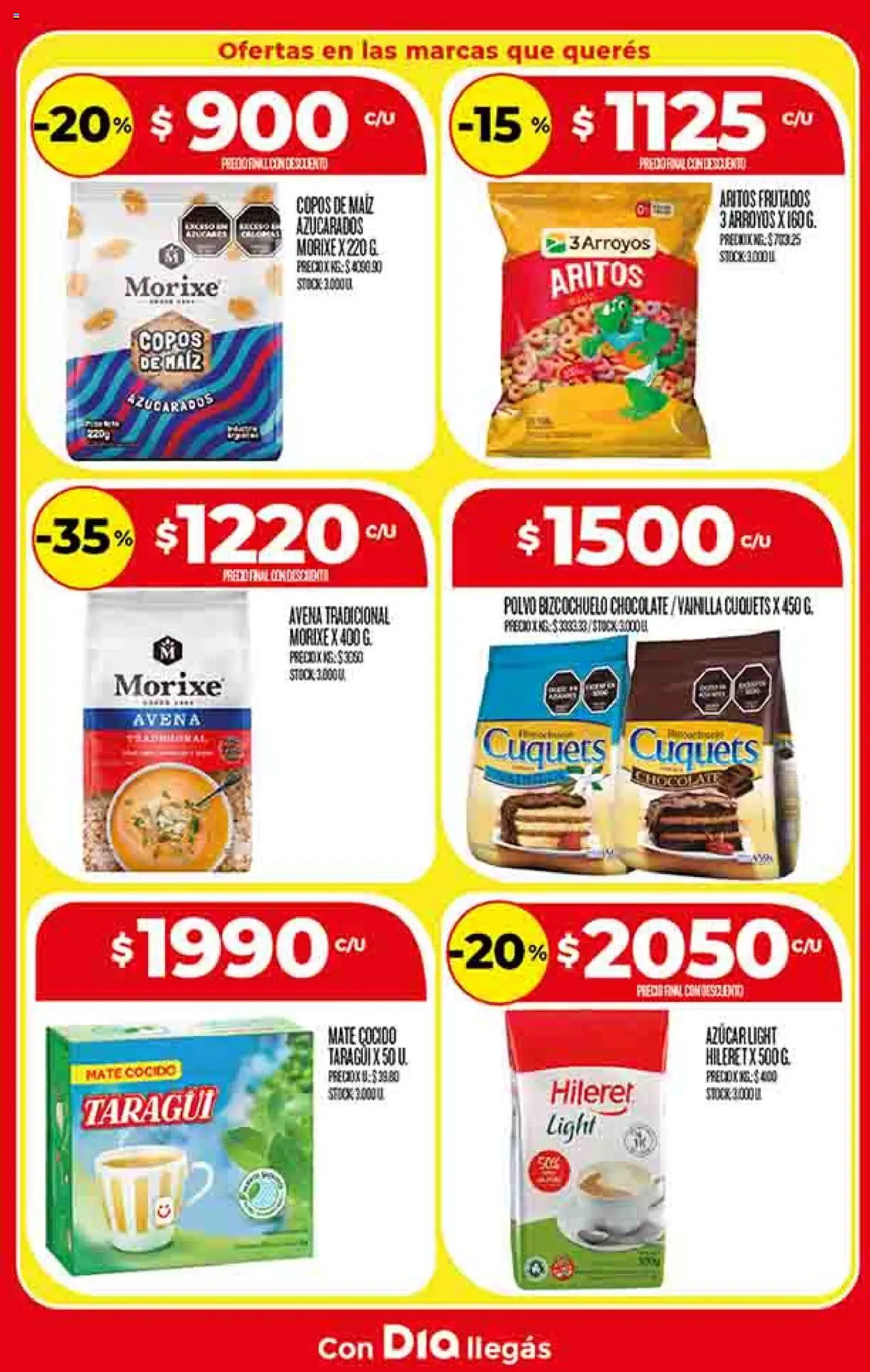 Supermercado DIA Ofertas │ válido desde el 13.08.2025 | Página: 15 | Productos: Copos, Avena, Chocolate, Mate cocido