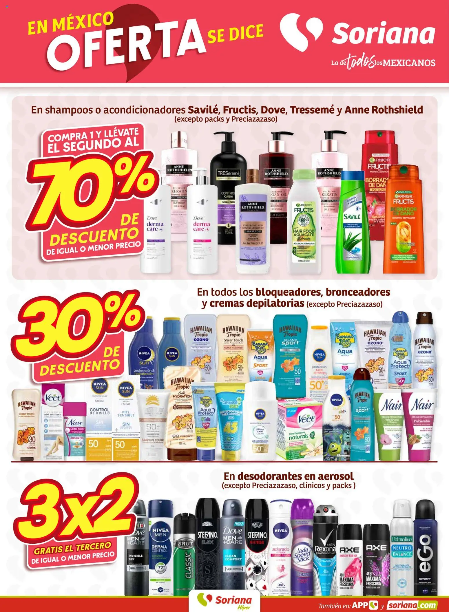Nuevas ofertas de Soriana válidas en toda la República Mexicana desde el 12.03.2026. ¡Encuentra las mejores ofertas en Soriana Fin de Semana Híper: Nuevo León, Ciudad Victoria y Tampico! | Página: 7 | Productos: Aguacate, Acondicionador