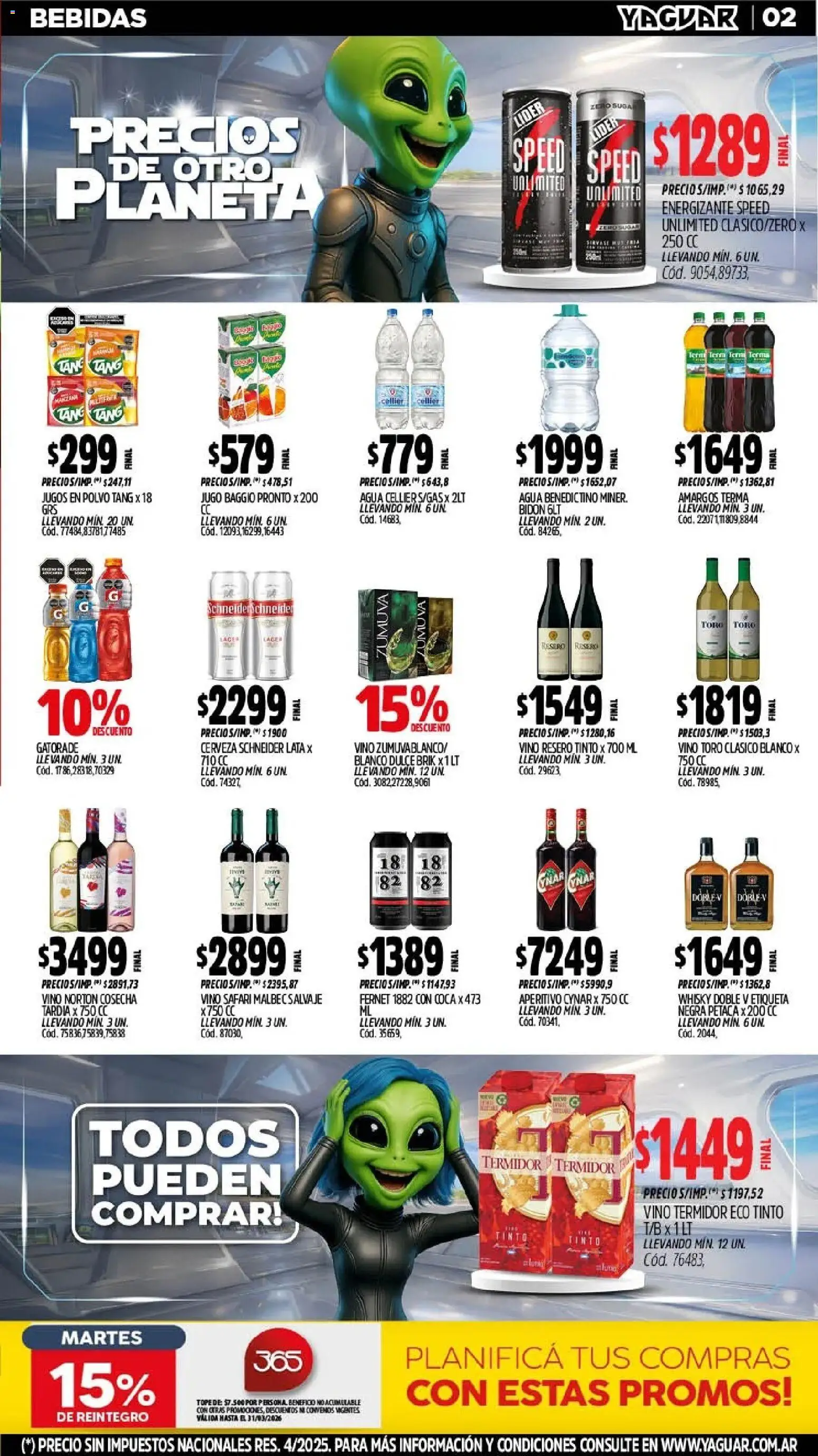 Yaguar - Oferta Semanal Buenos Aires │ válido desde el 11.03.2026 | Página: 4 | Productos: Whisky, Bidón, Polvo, Agua