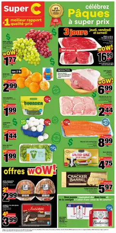 Preview of Super C weekly flyer / circulaire from shop Super C valid from 02.04.2026