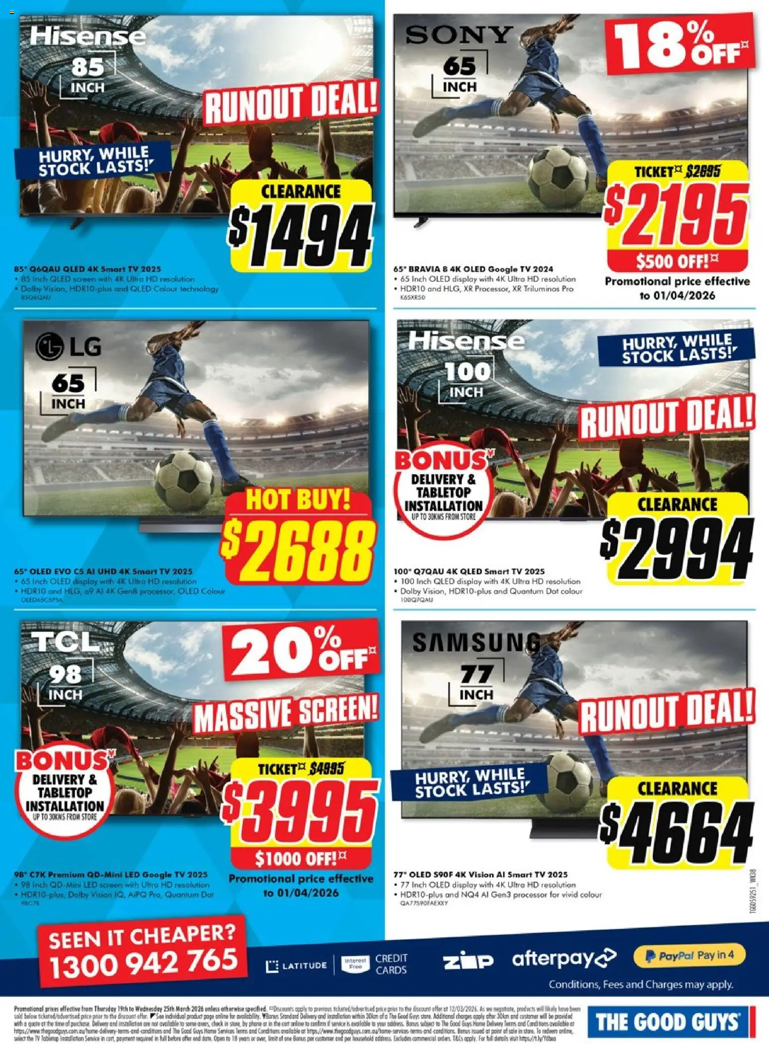 The Good Guys catalogue - valid from 18.03.2026 | Page: 2 | Products: Household, Tv, Smart tv, Screen