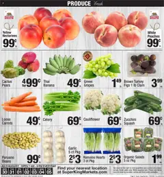 Super King Weekly Ad - valid from 30.07.2025 | Page: 8 | Products: Romaine, Peaches, Zucchini, Garlic