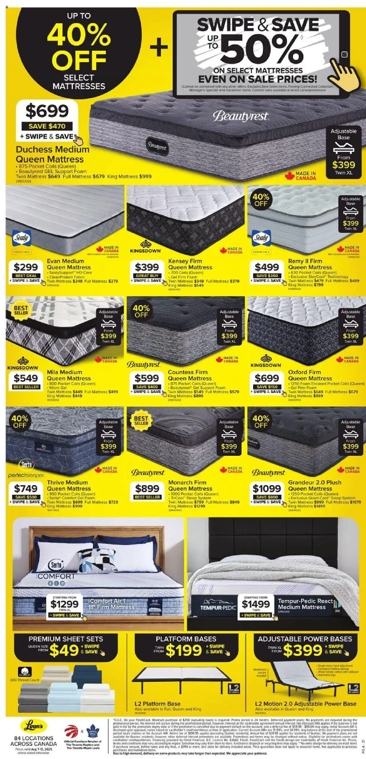 Leon's flyer valid from 07.08.2025 | Page: 4 | Products: Mattress