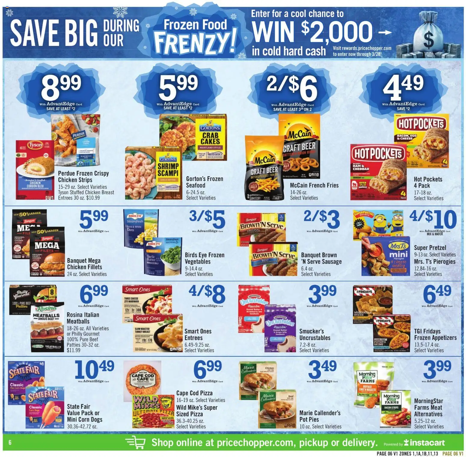 Price Chopper - Weekly Ad - valid from 01.03.2026 | Page: 6 | Products: Butter, Cheese, Ham, Sausage