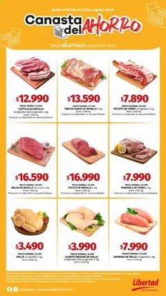 Vista previa Hipermercado Libertad catálogo válido desde el 09.04.2026 | Página: 2 | Productos: Pollo, Cerdo, Canasta
