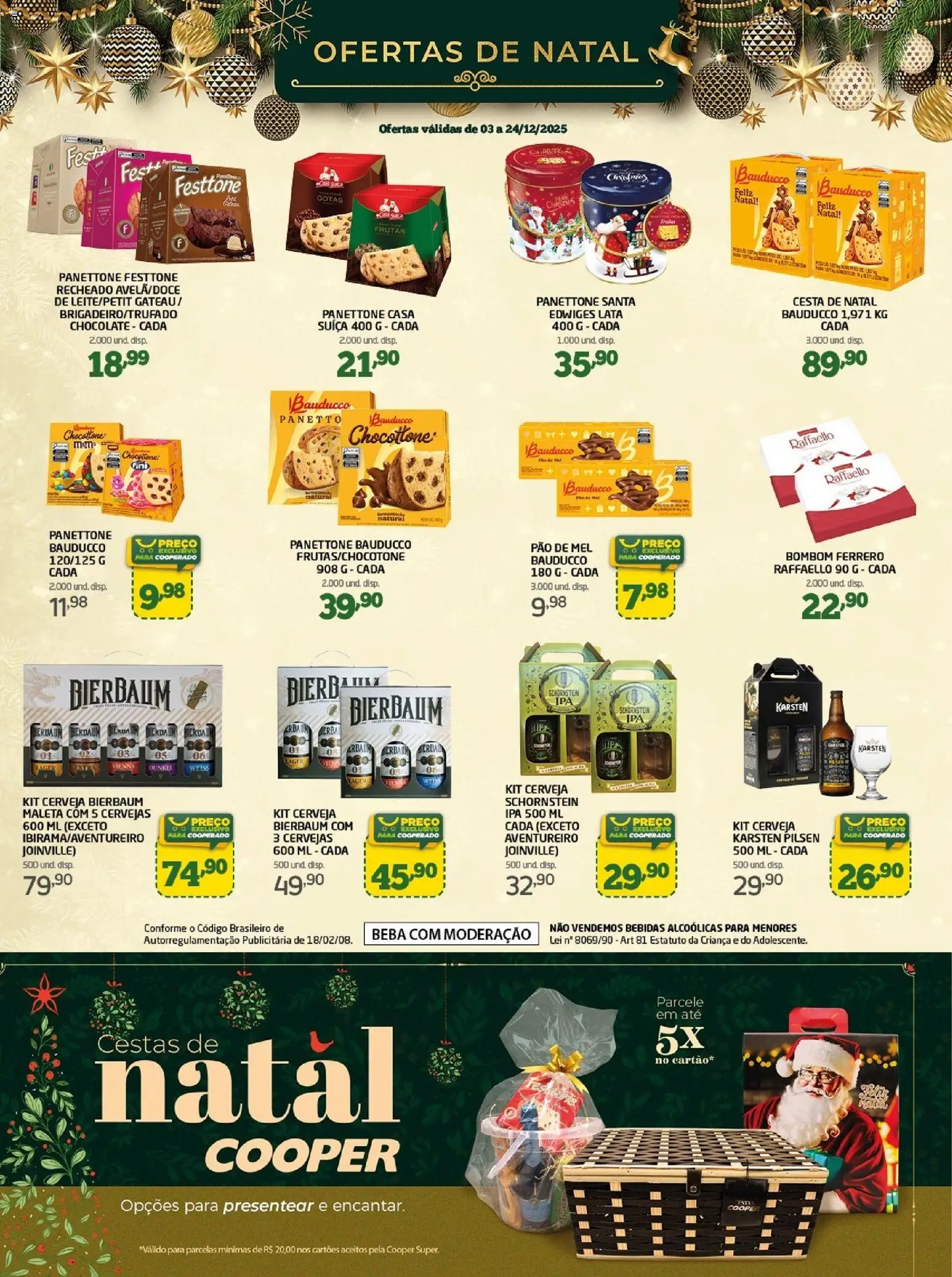 Cooper Folheto - válido de 03.12.2025 | Página: 2 | Produtos: Panettone, Chocolate, Cerveja, Mel