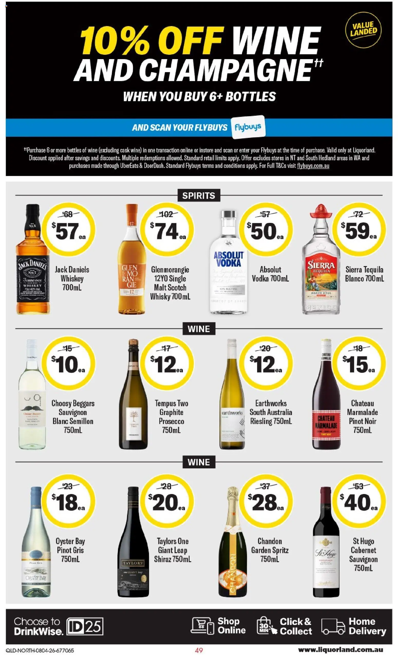 Coles catalogue - valid from 08.04.2026 | Page: 49 | Products: Wine, Vodka, Whiskey, Scotch