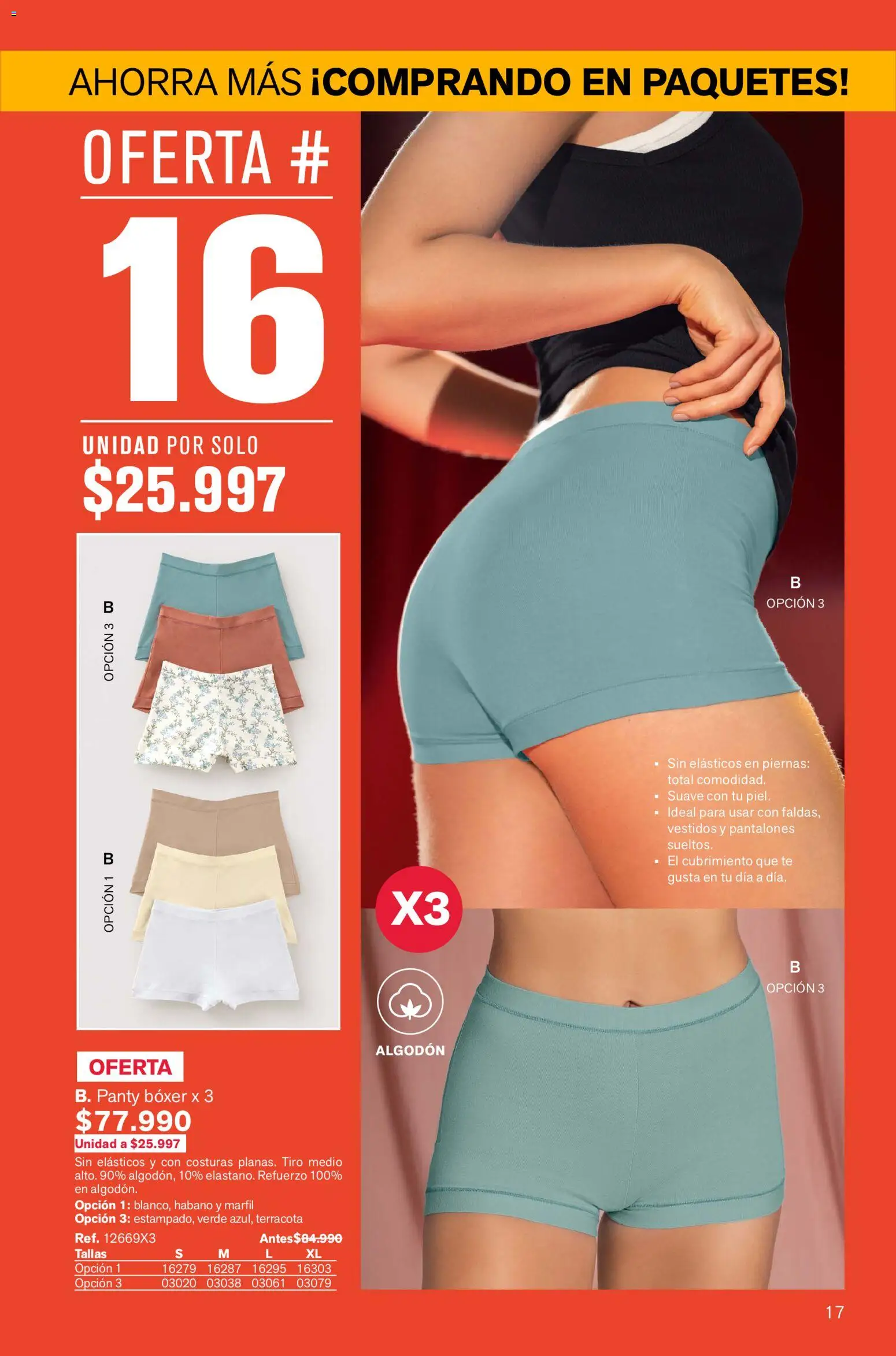 Leonisa revista - valida desde el 02.01.2026 | Página: 17 | Productos: Té, Algodón, Pantalones