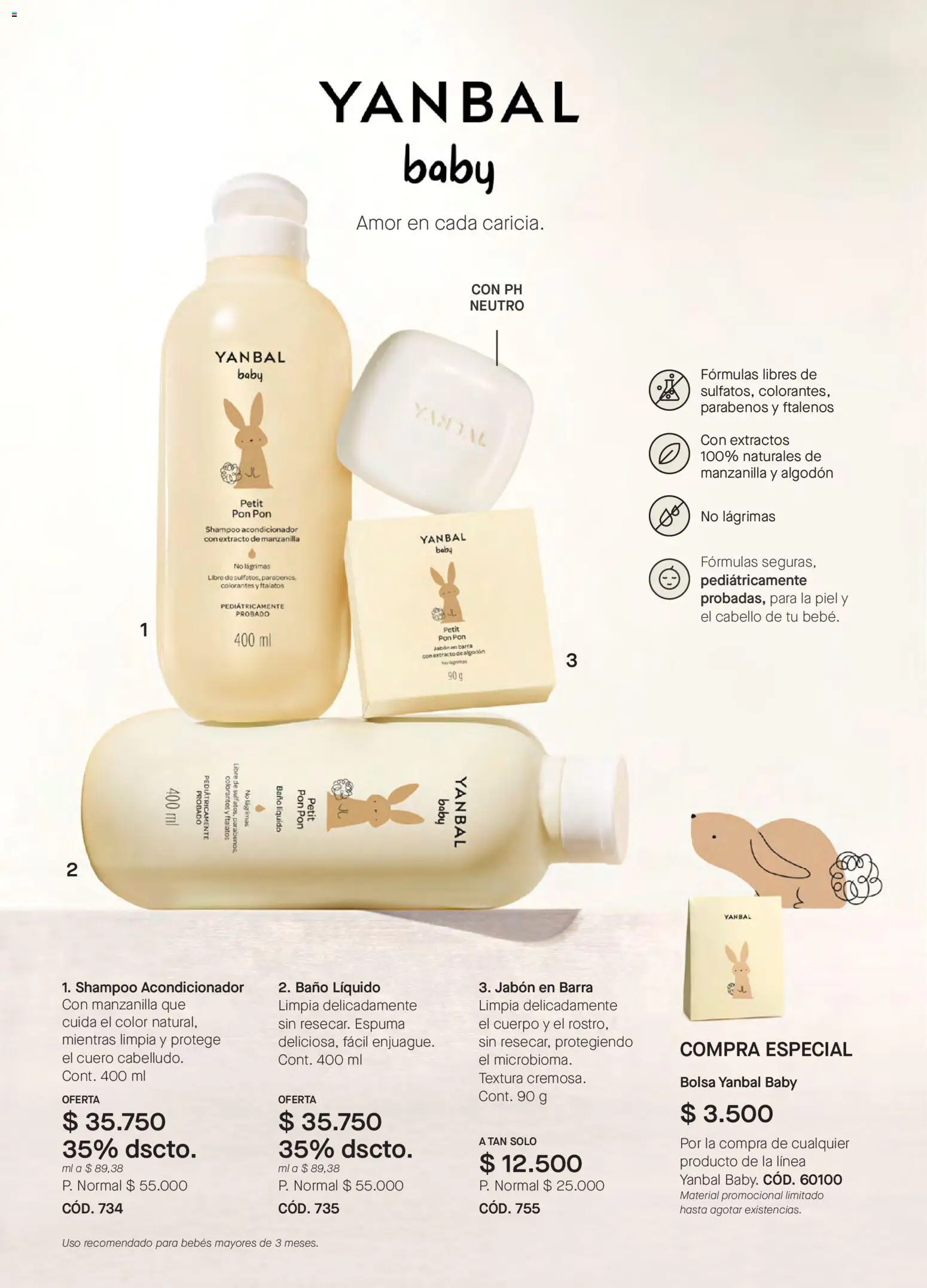 Yanbal revista - valida desde el 28.02.2026 | Página: 112 | Productos: Espuma, Algodón, Bolsa, Shampoo