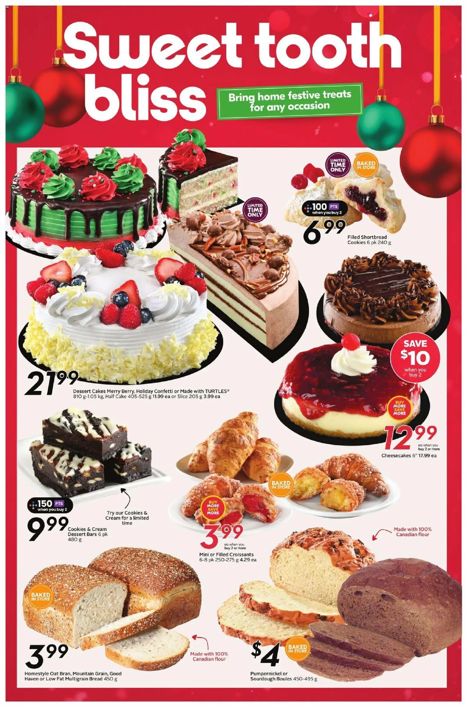 Sobeys flyer valid from 18.12.2025 | Page: 17 | Products: Cream, Cookies, Bread