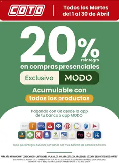 Vista previa Coto - Modo Abril válido desde el 01.04.2026