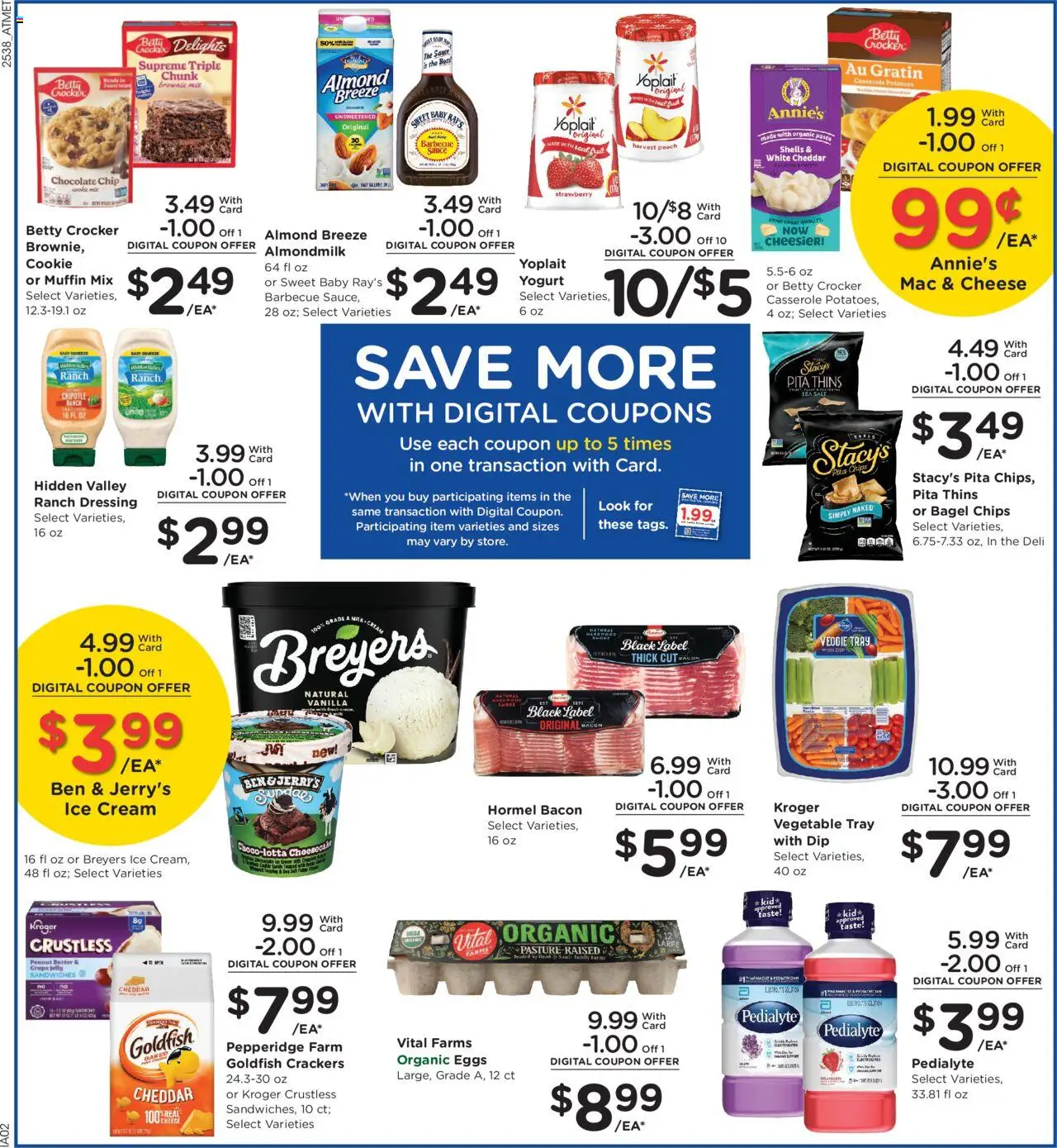 Kroger Weekly Ad - valid from 22.10.2025 | Page: 5 | Products: Eggs, Pasta, Potatoes, Sauce