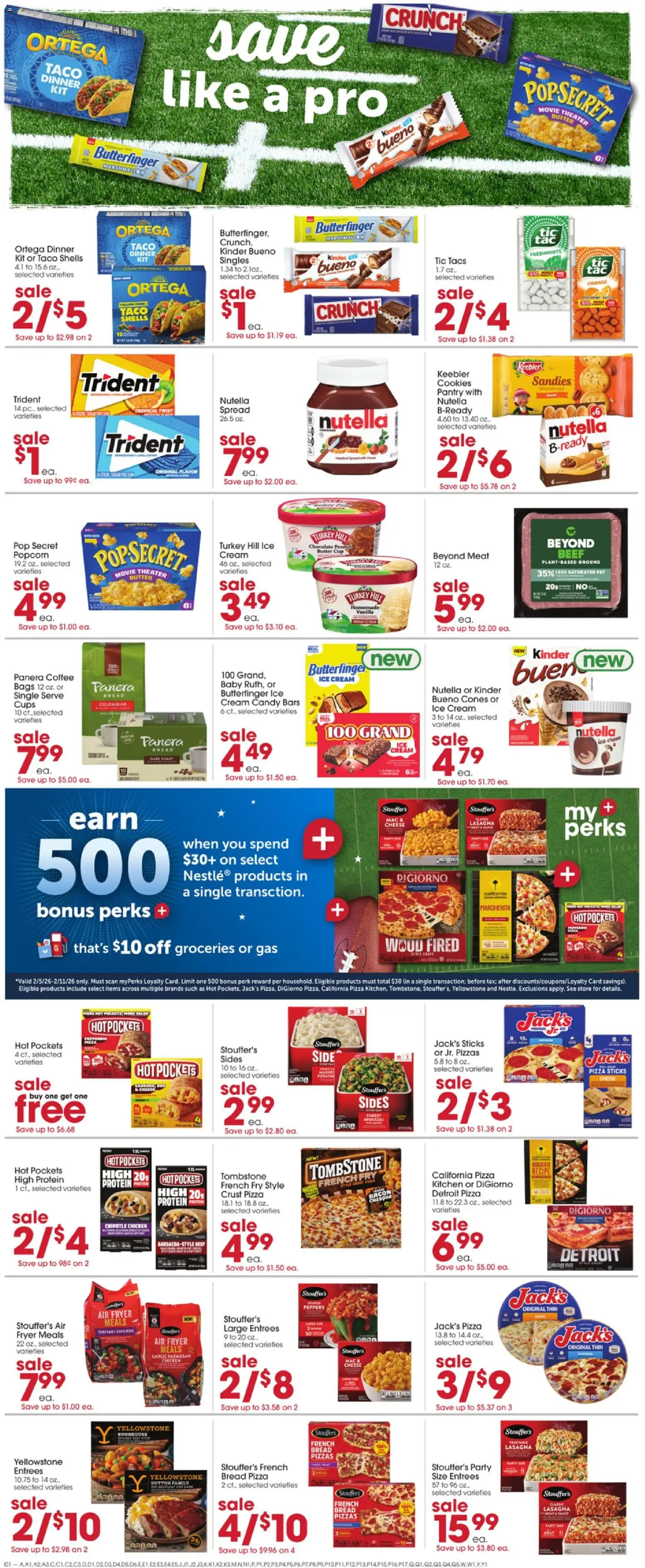 Giant Eagle Weekly Ad - valid from 05.02.2026 | Page: 3 | Products: Butter, Chocolate, Pizza, Garlic