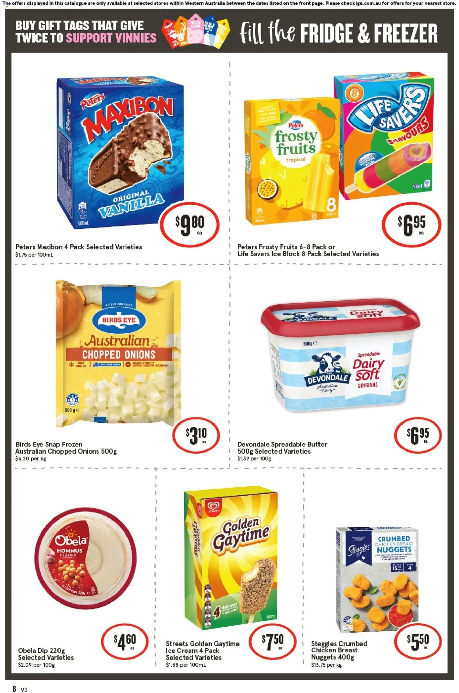 IGA catalogue - valid from 26.11.2025 | Page: 6 | Products: Dairy, Chicken, Cream, Fruits