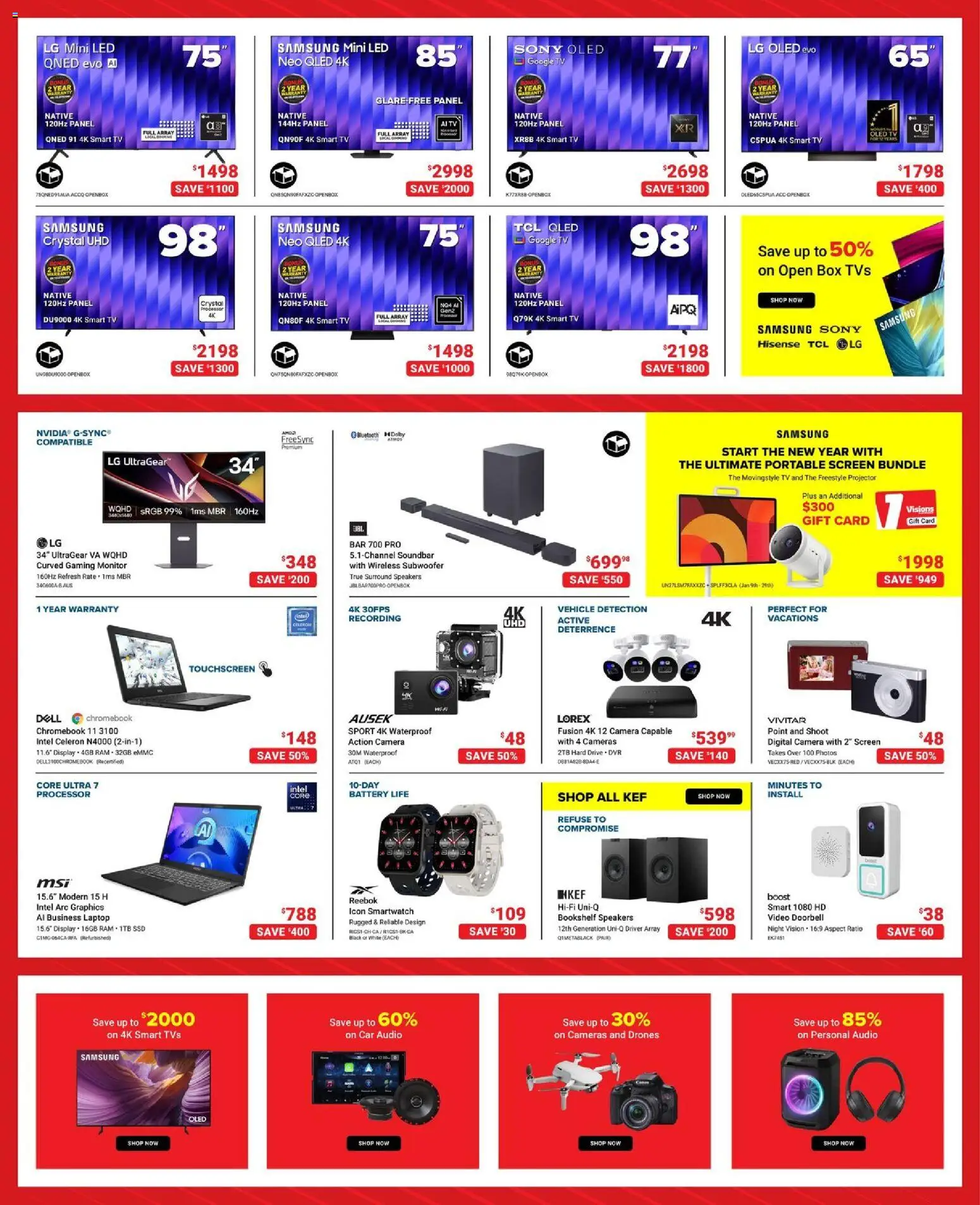 Visions flyer valid from 09.01.2026 | Page: 3 | Products: Monitor, Tv, Video, Battery
