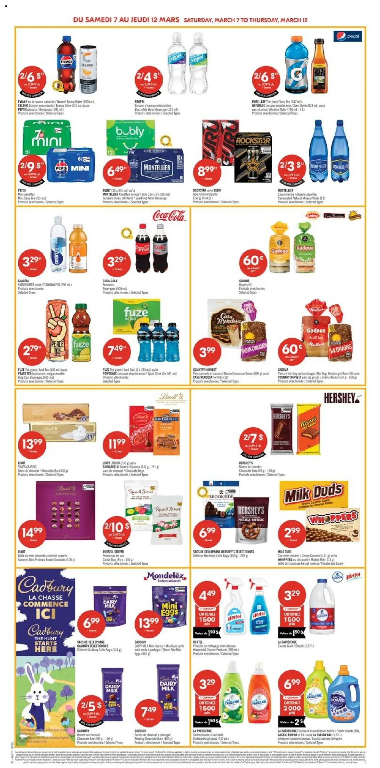 Pharmaprix flyer valid from 06.03.2026 | Page: 7 | Products: Detergent, Box, Milk, Eggs