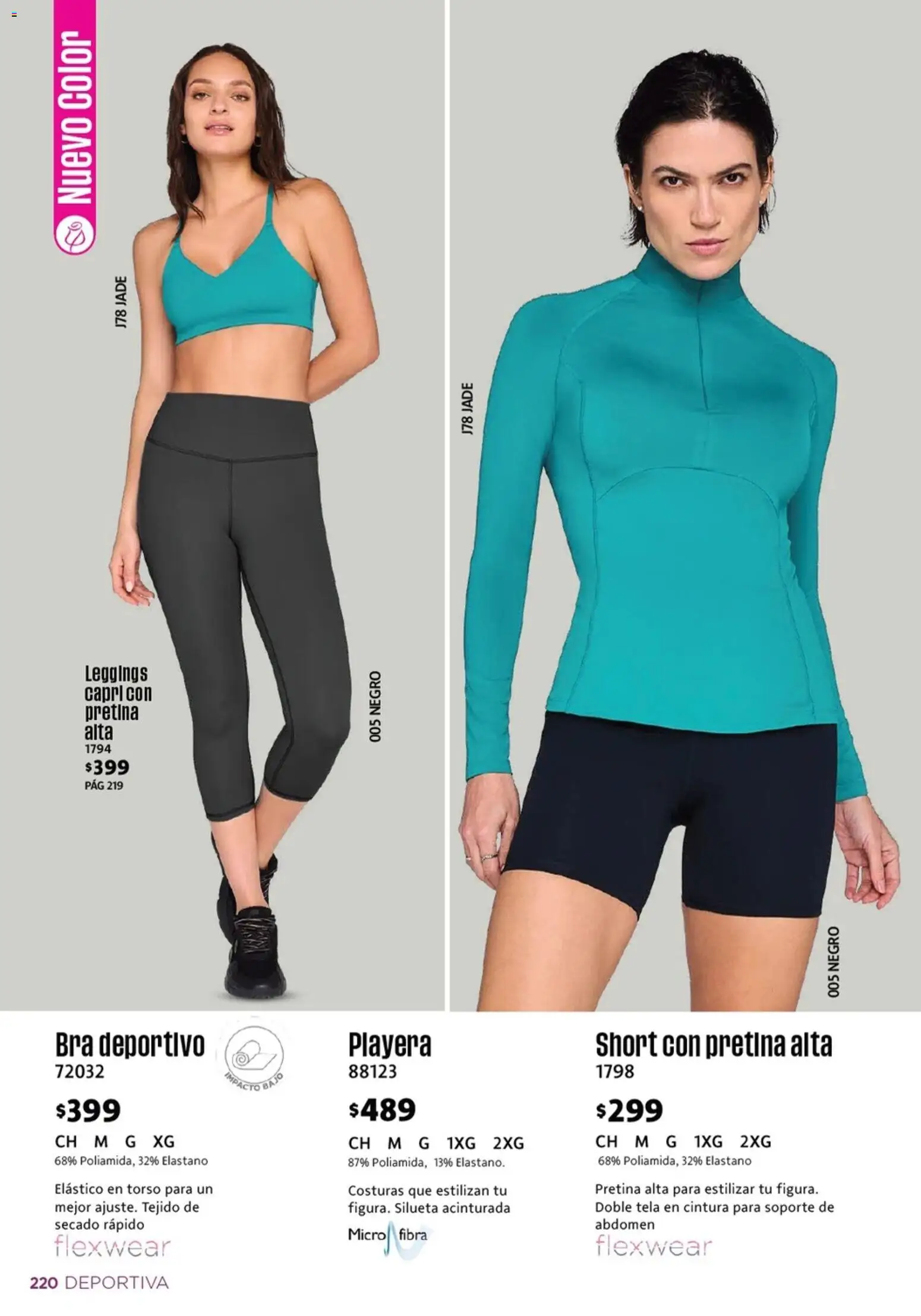 Nuevas ofertas de Ilusión válidas en toda la República Mexicana desde el 01.03.2026. ¡Encuentra las mejores ofertas en Ilusión catálogo Primavera! | Página: 222 | Productos: Leggings, Playera, Short