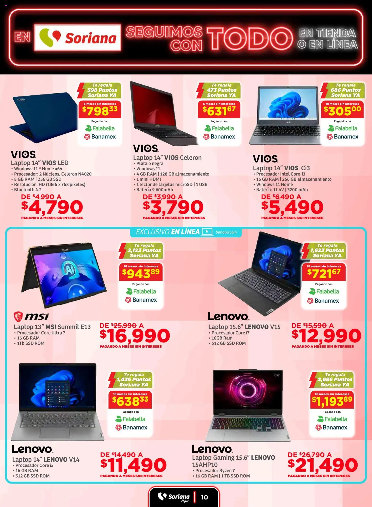 Nuevas ofertas de Soriana válidas en toda la República Mexicana desde el 19.11.2025. ¡Encuentra las mejores ofertas en Soriana - Seguimos con todo Híper Nacional! | Página: 10 | Productos: Usb, Té, Batería