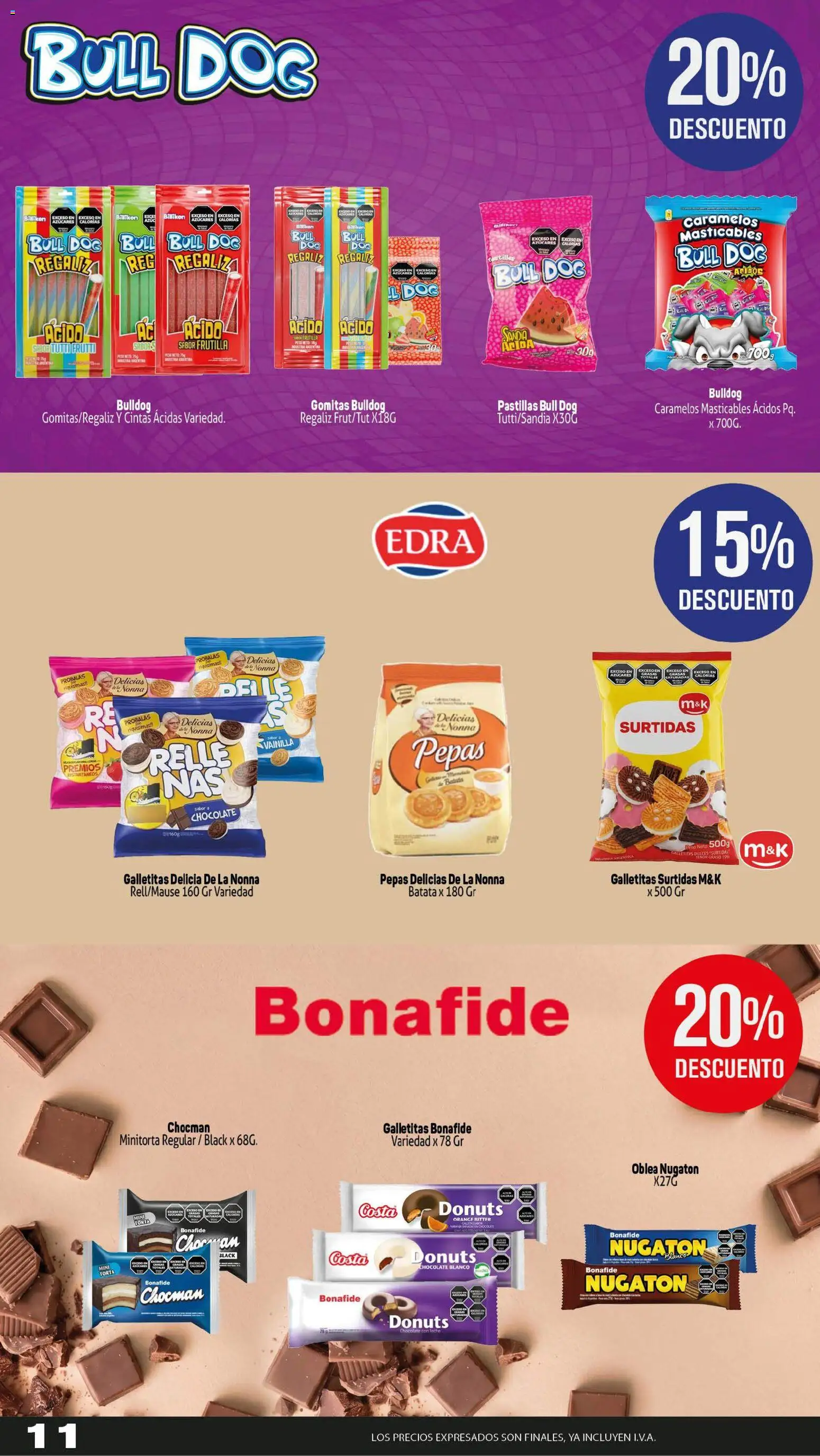 Makro ofertas │ válido desde el 23.04.2026 | Página: 11 | Productos: Peso, Galletitas, Frutilla, Batata