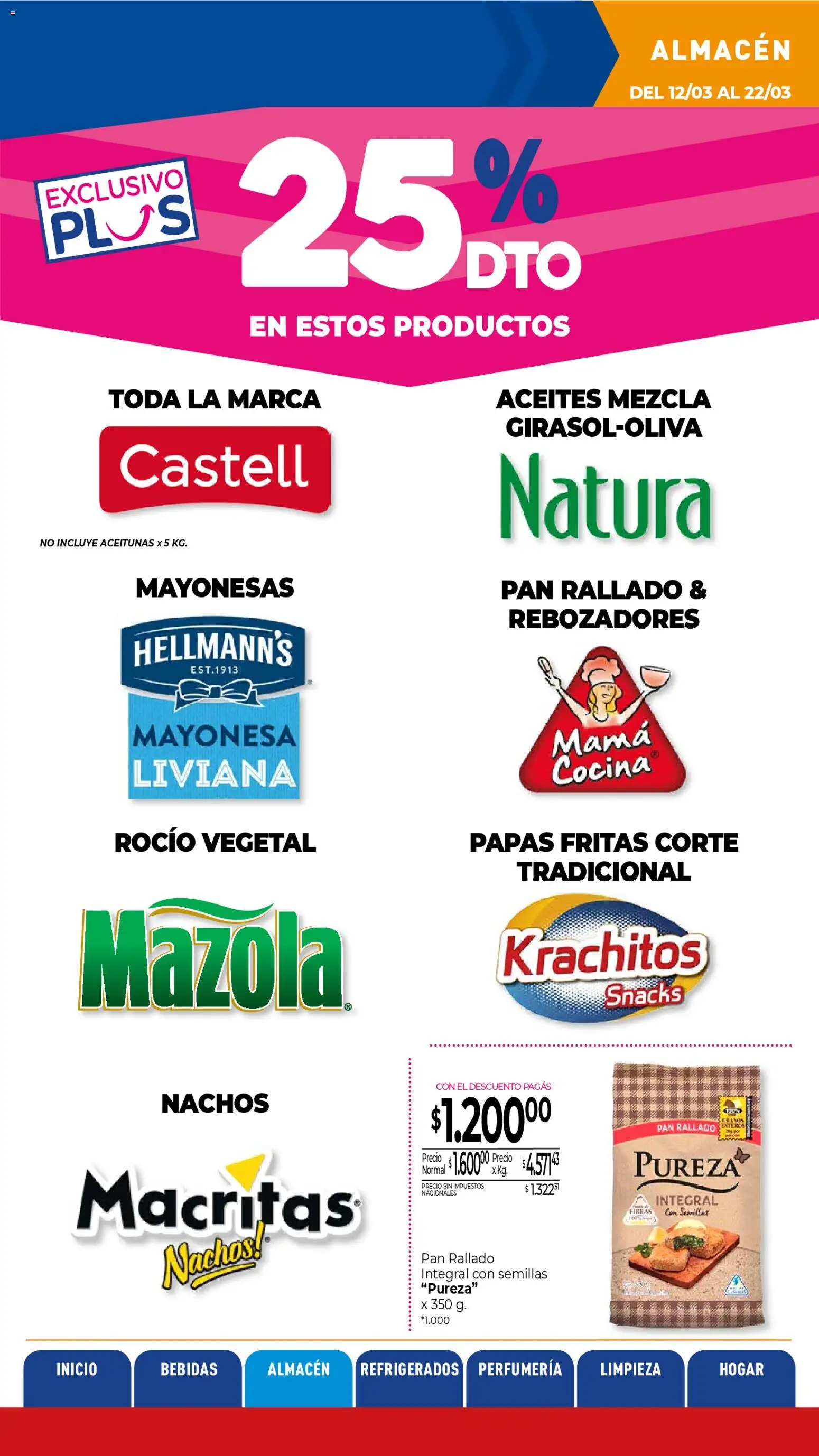 La Anonima catálogo │ válido desde el 13.03.2026 | Página: 13 | Productos: Mayonesa, Semillas, Pan, Pan rallado