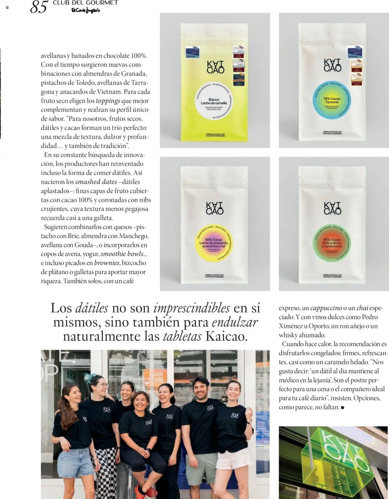 Nuevas ofertas de El Corte Inglés válidas en toda la República Mexicana desde el 29.09.2025. ¡Encuentra las mejores ofertas en El Corte Inglés - Catálogo Gourmet Magazine Otoño! | Página: 85 | Productos: Almendras, Chocolate, Almendra, Galletas