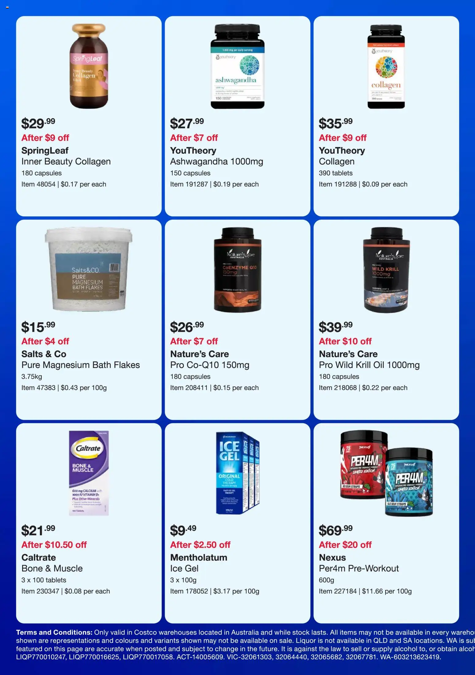 Costco catalogue - valid from 22.12.2025 | Page: 4 | Products: Bath, Oil, Collagen, Tablets
