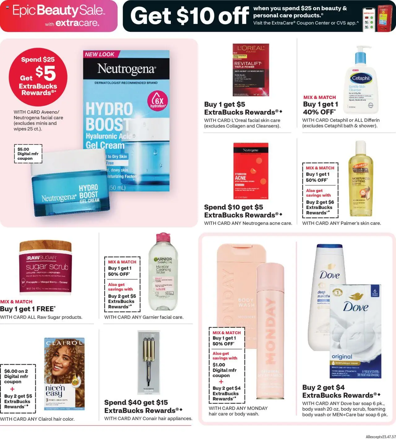 CVS Pharmacy Weekly Ad - valid from 17.08.2025 | Page: 5 | Products: Bath, Butter, Cream, Water