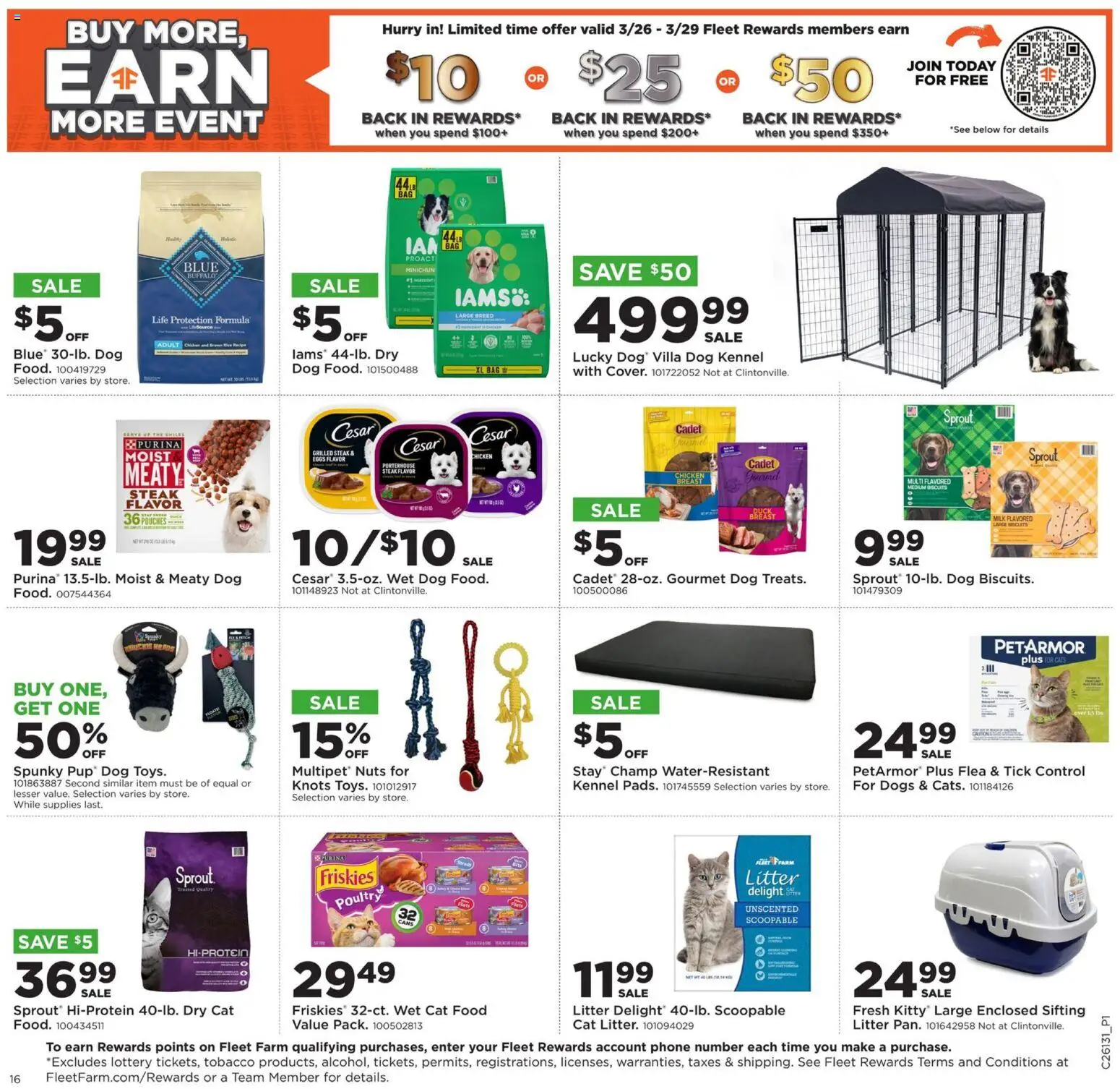 Mills Fleet Farm Weekly Ad - valid from 23.03.2026 | Page: 21 | Products: Cat Food, Eggs, Nuts, Poultry