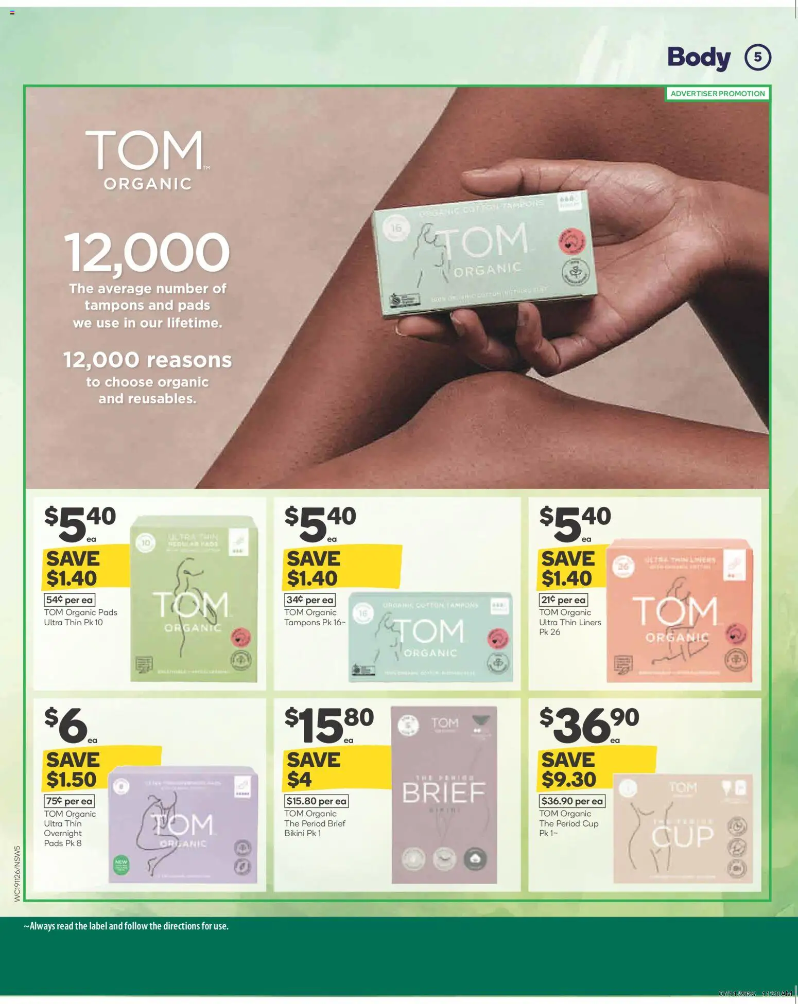 Woolworths catalogue - valid from 19.11.2025 | Page: 6 | Products: Bikini, Tampons