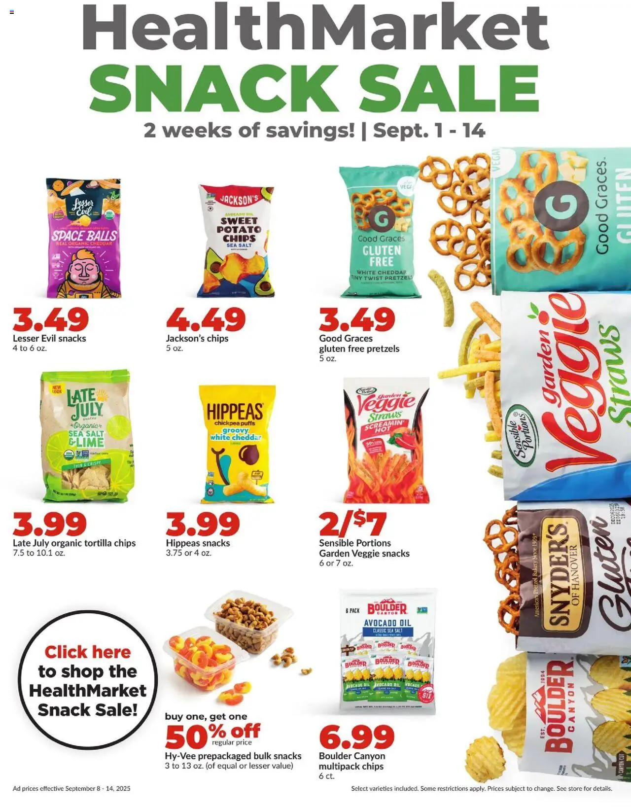 HyVee Weekly Ad - valid from 08.09.2025 | Page: 25 | Products: Bakery, Oil, Chips, Salt