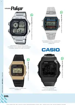 Vista previa de SC Pakar - Catálogo Otoño Men Tomo 2, nuevo folleto de la tienda, válido en México a partir del 29.08.2025 | Página: 222 | Productos: Agua, Alarma, Batería, Reloj