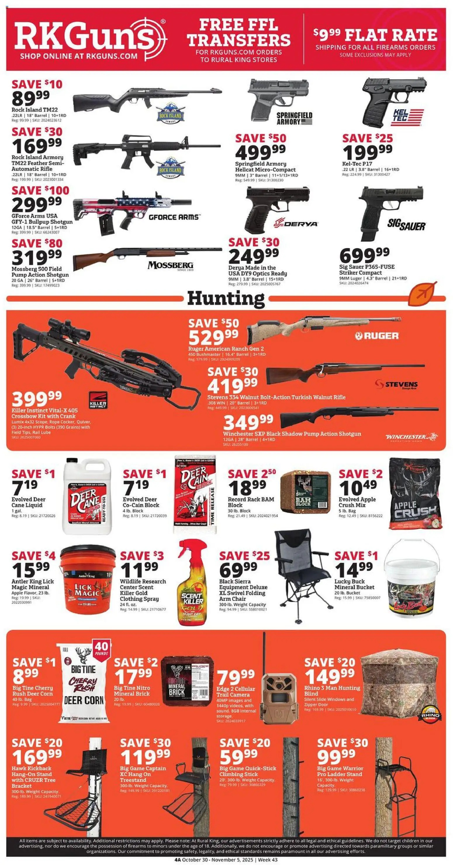 Rural King Weekly Ad - valid from 30.10.2025 | Page: 4 | Products: Pump, Swivel, Weight, Trail Camera
