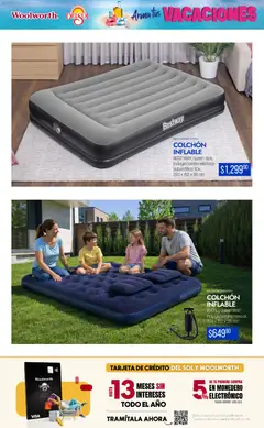 Vista previa de Del Sol y Woolworth catálogo Arma tus Vacaciones , nuevo folleto de la tienda, válido en México a partir del 19.03.2026 | Página: 9 | Productos: Monedero, Colchón inflable, Colchón