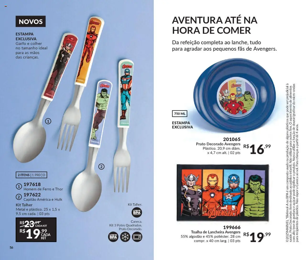 Avon Folheto - válido de 13.06.2025 | Página: 56 | Produtos: Lancheira, Microondas, Açúcar, Potes