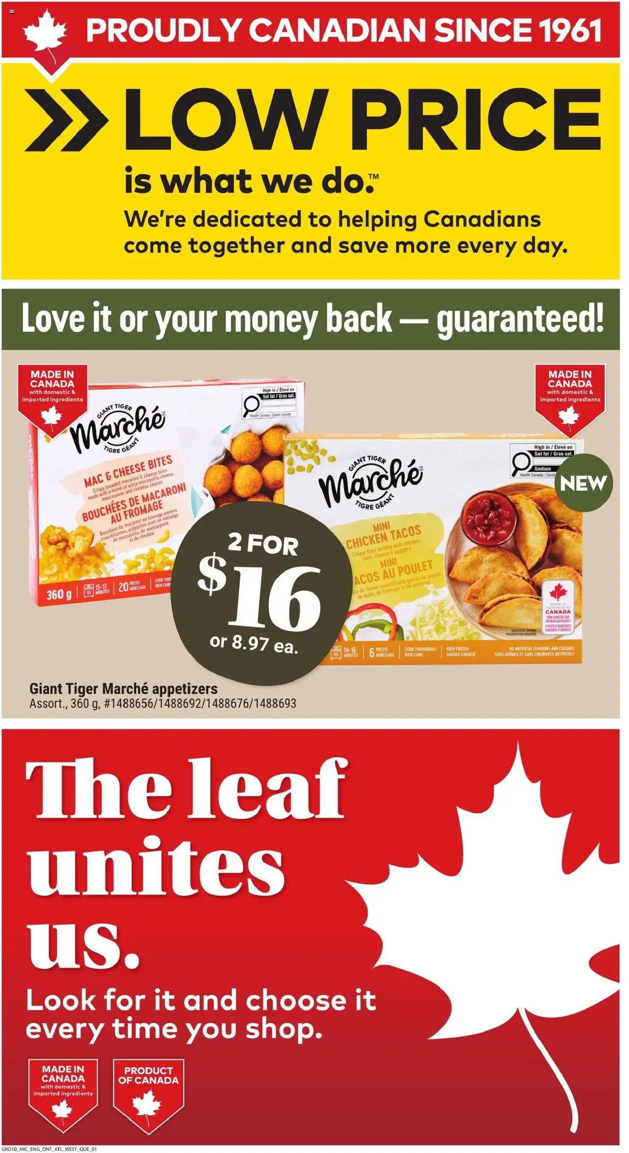 Giant Tiger flyer valid from 08.10.2025 | Page: 5 | Products: Cheese, Pizza, Chicken