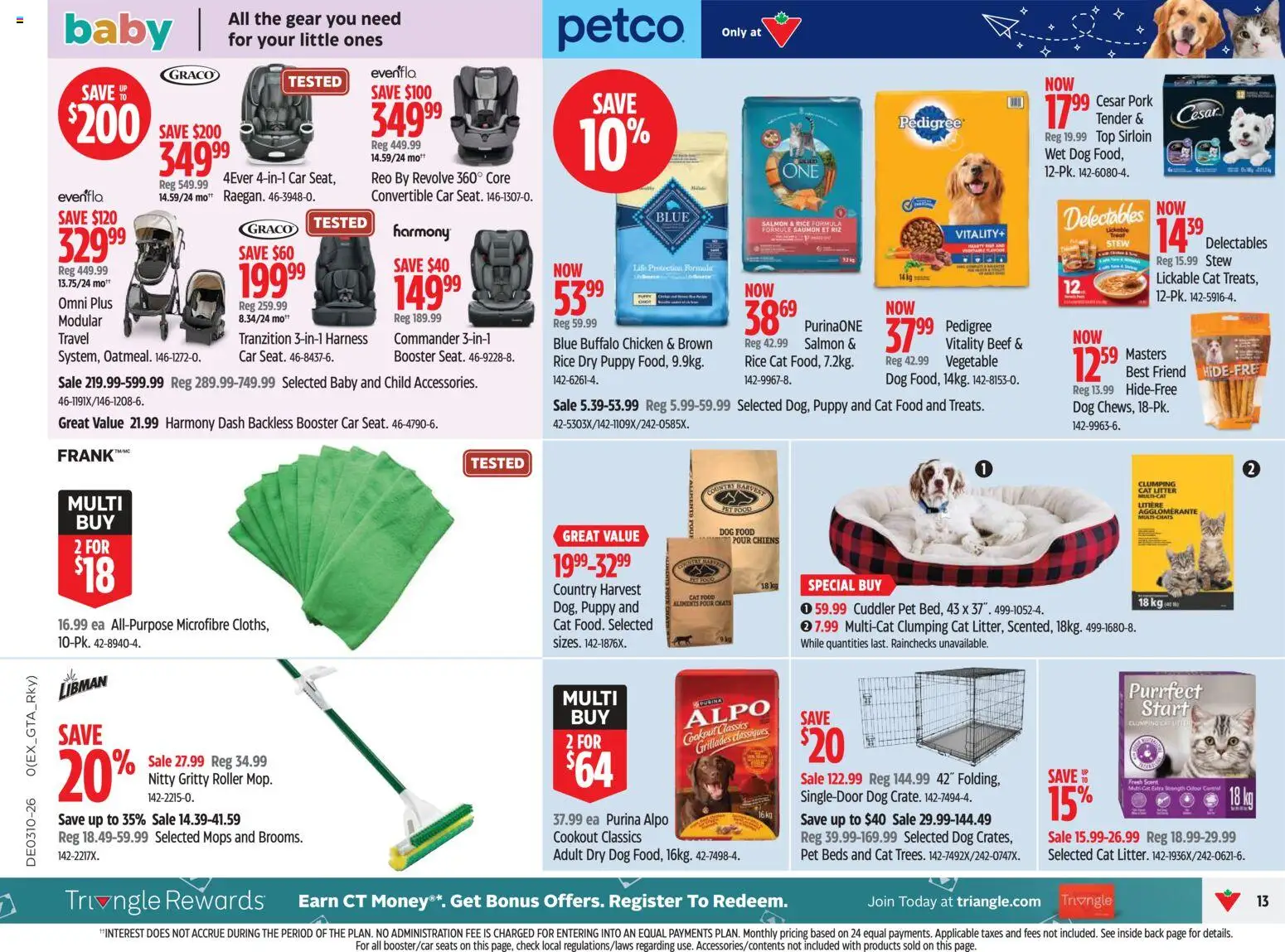 Canadian Tire flyer valid from 05.03.2026 | Page: 13 | Products: Rice, Beef, Chicken, Pork