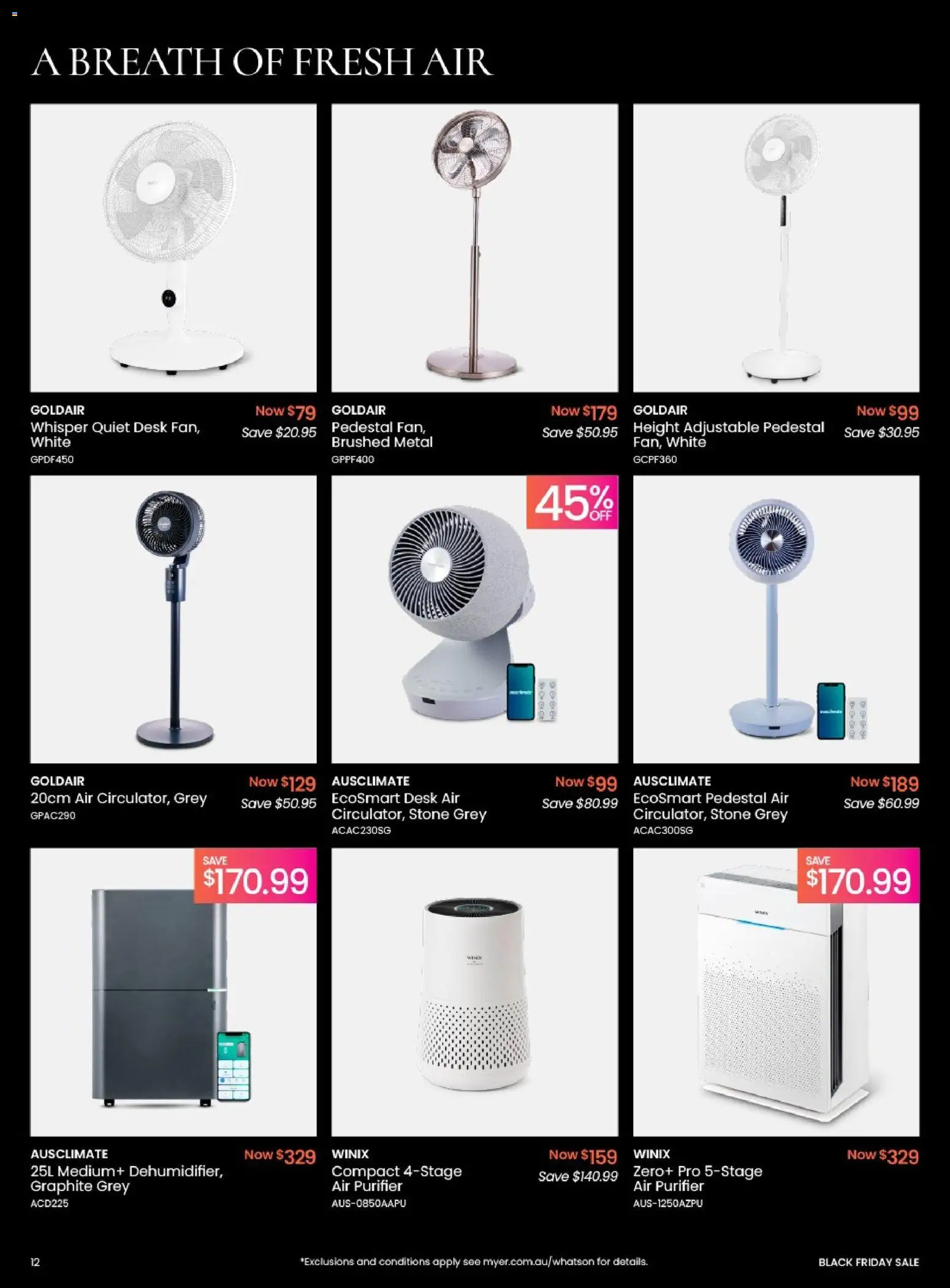 Myer catalogue - valid from 17.11.2025 | Page: 12 | Products: Desk, Air purifier