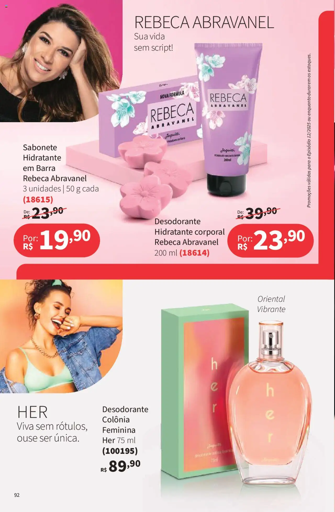 Jequiti Folheto - válido de 22.08.2025 | Página: 92 | Produtos: Hidratante corporal, Desodorante, Sabonete