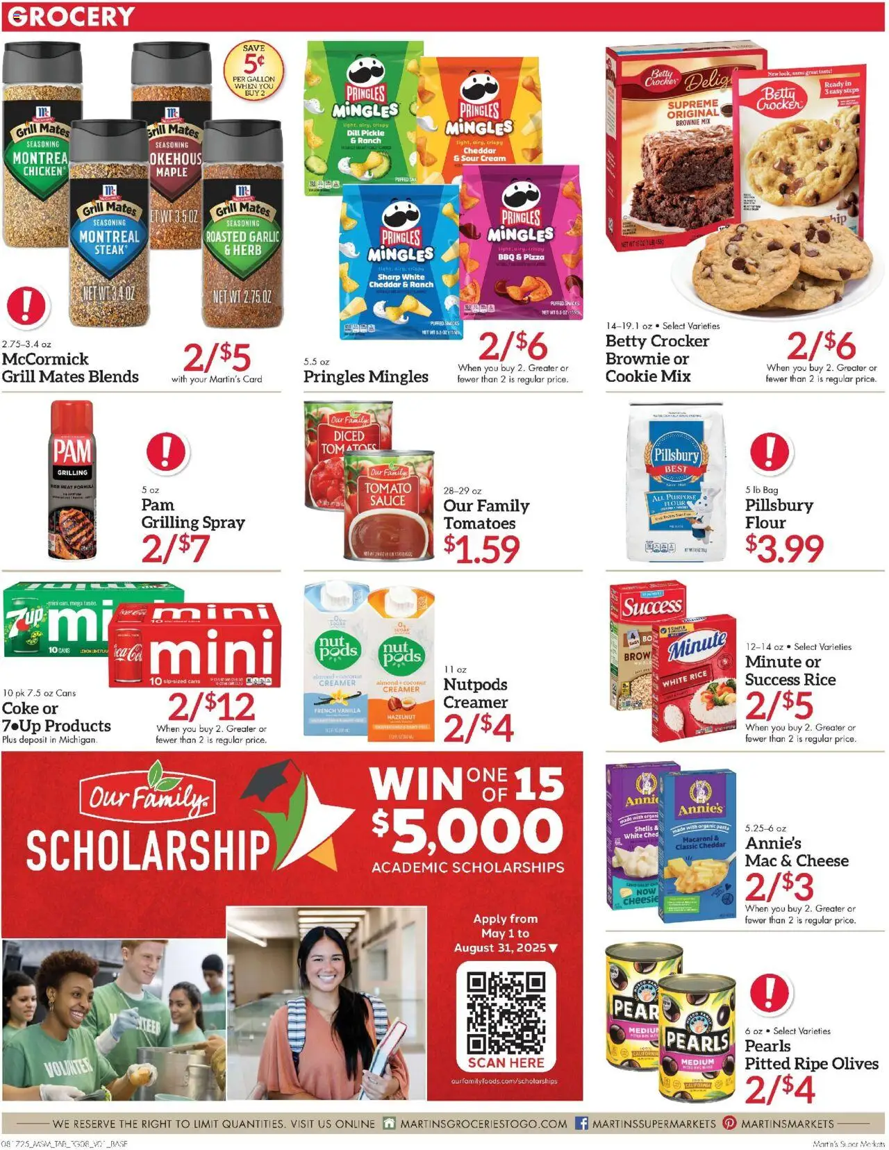 Martin’s Weekly Ad - valid from 17.08.2025 | Page: 8 | Products: Cheese, Sugar, Lemon, Pear