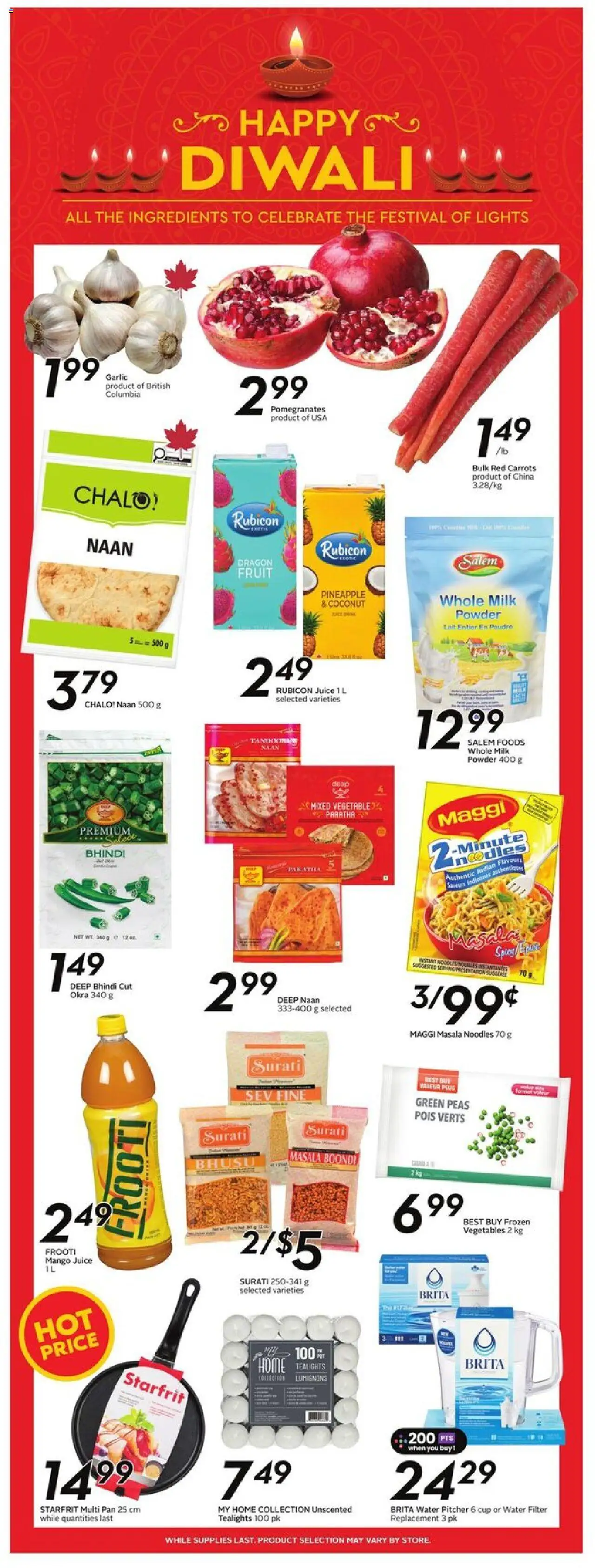 Safeway flyer valid from 18.09.2025 | Page: 17 | Products: Noodles, Powder, Milk, Juice