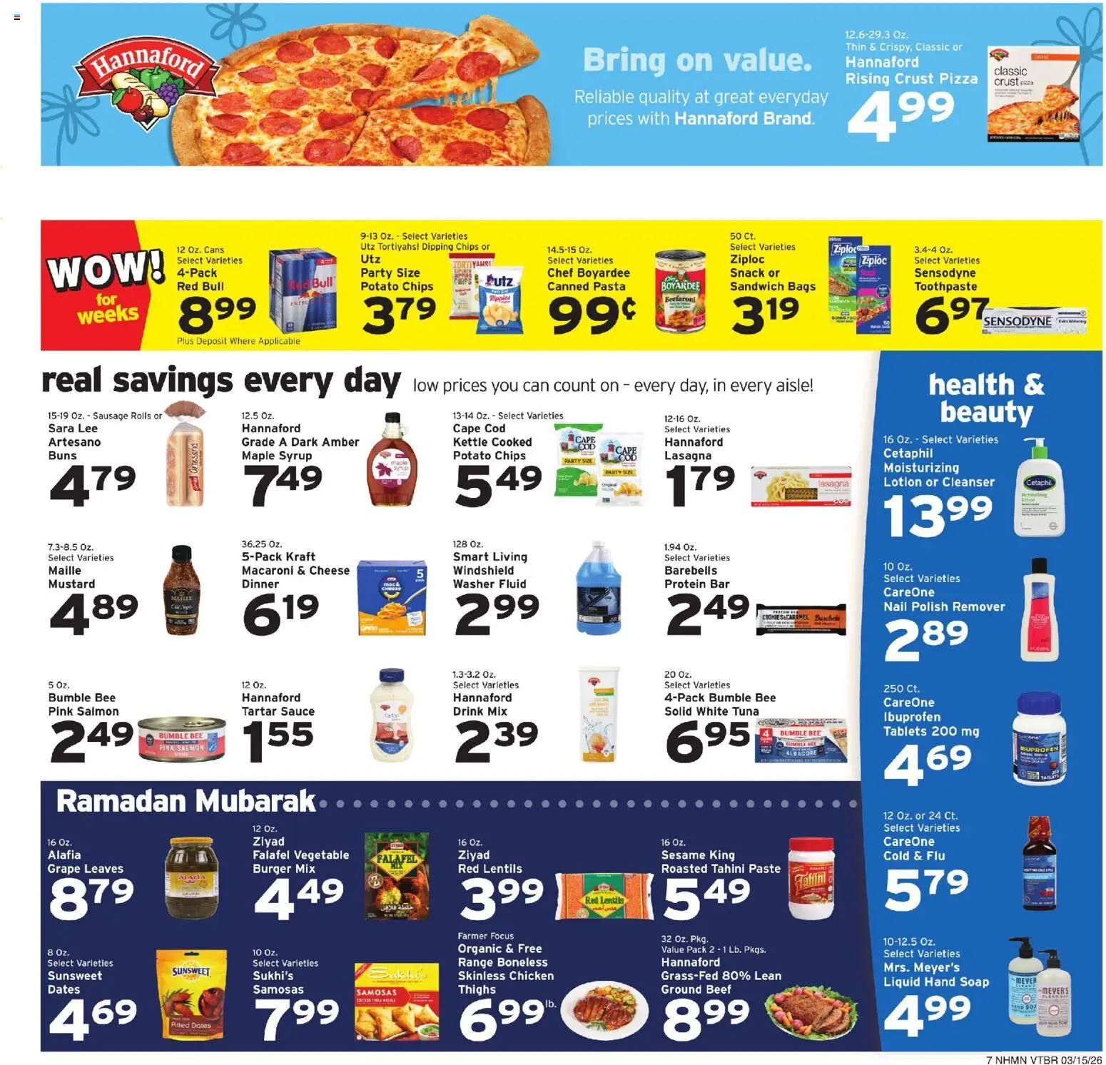 Hannaford Weekly Ad - valid from 15.03.2026 | Page: 7 | Products: Nail, Soap, Sauce, Kettle