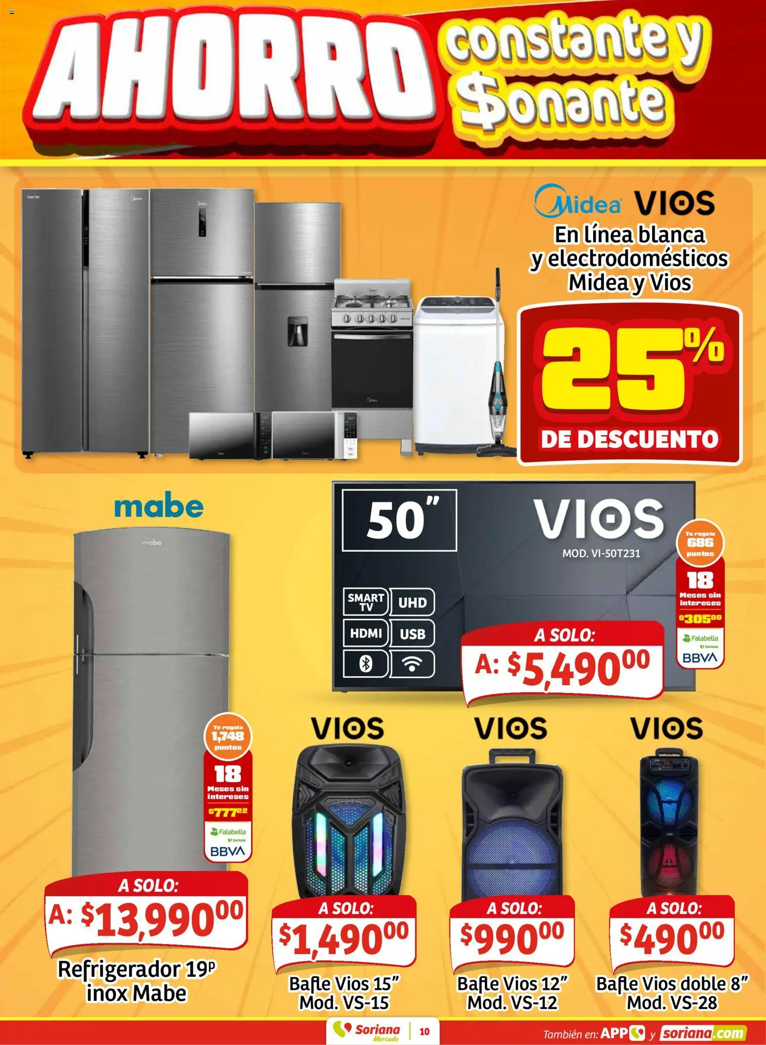 Nuevas ofertas de Soriana válidas en toda la República Mexicana desde el 15.01.2026. ¡Encuentra las mejores ofertas en Soriana - Fin de Semana Mercado: BCS, Son y Sin! | Página: 8 | Productos: Refrigerador, Té