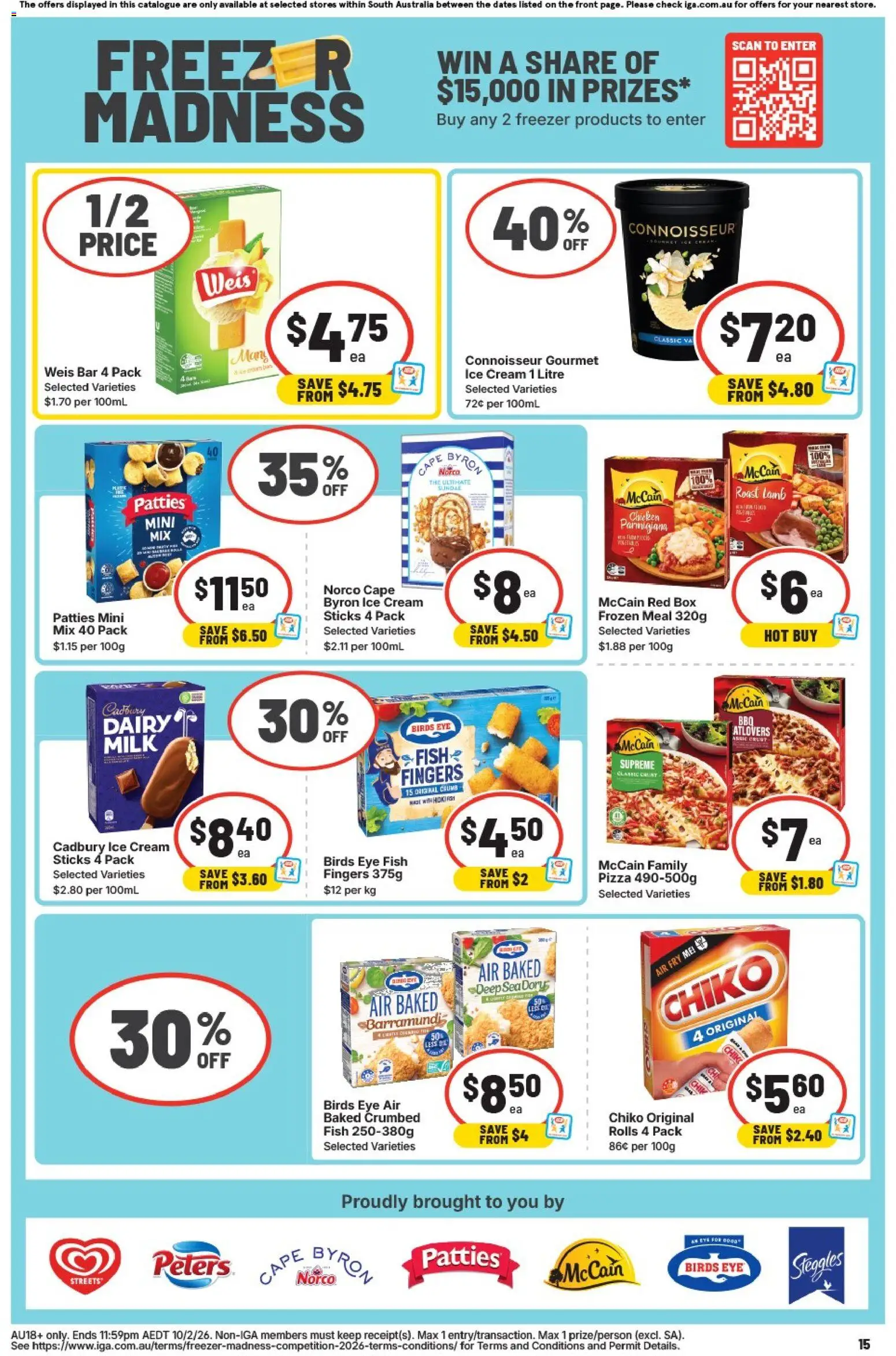 IGA catalogue - valid from 28.01.2026 | Page: 11 | Products: Pizza, Lamb, Cream, Ice cream