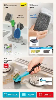 Vista previa de Betterware campaña 12 2025, nuevo folleto de la tienda, válido en México a partir del 01.12.2025 | Página: 104 | Productos: Espátula, Cepillo, Esponja, Mango